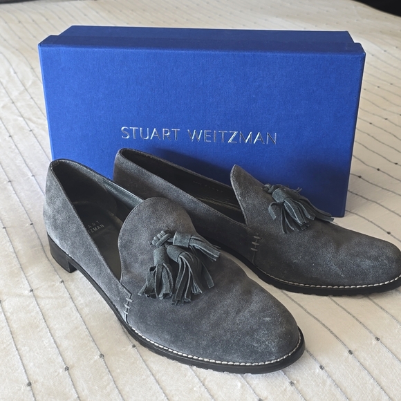 Stuart Weitzman suede loafers - Picture 1 of 14